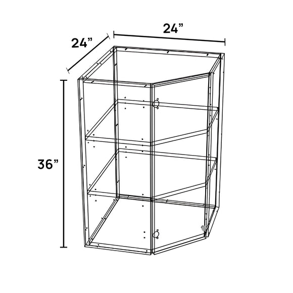 WALL 45 CORNER 36 - Wall Corner Cabinet