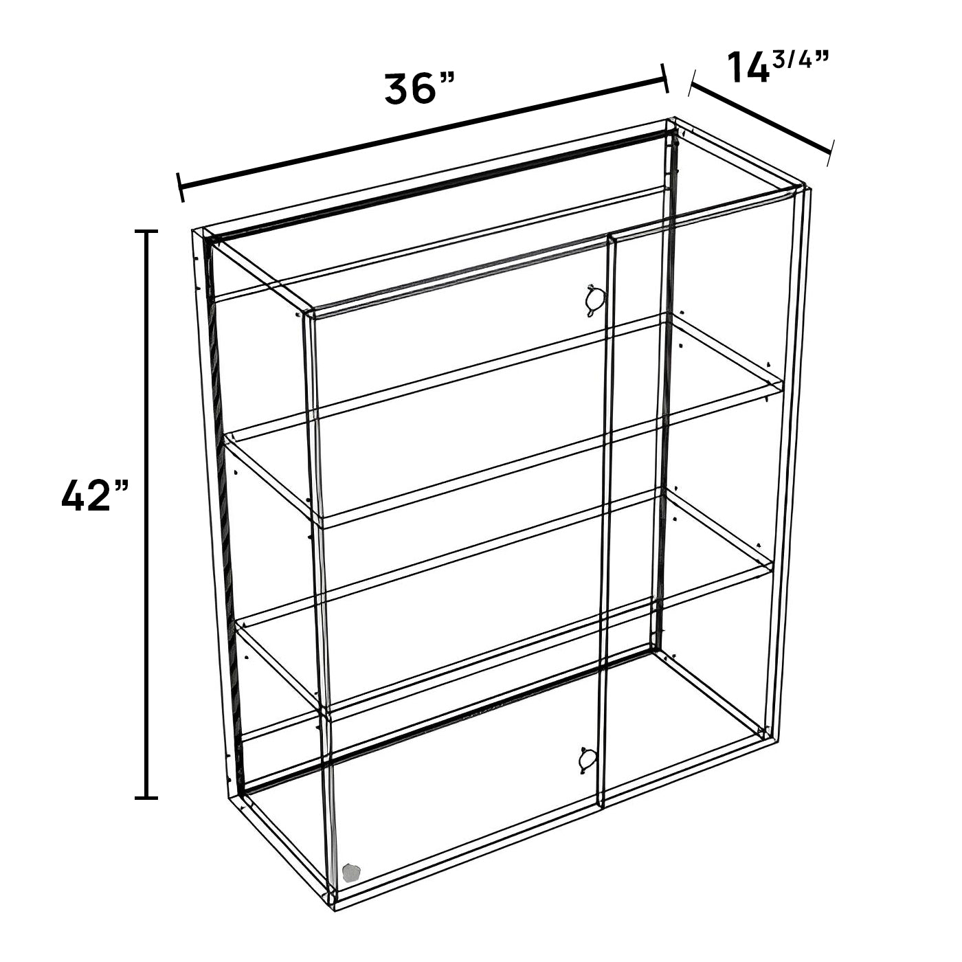 WBC42RIGHT - Wall Blind Corner Cabinet