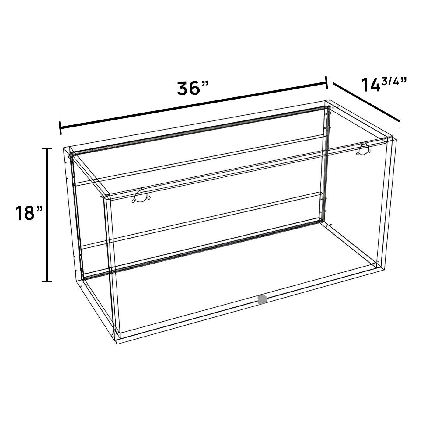 WL3618 - Wall Lift-Up Cabinet