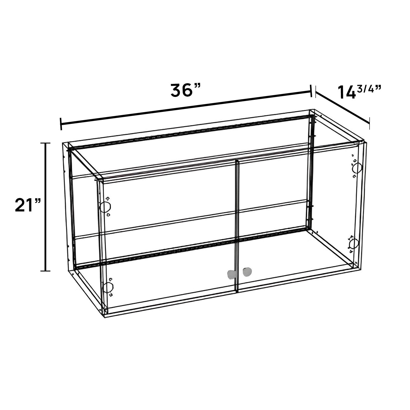 WL3621 - Wall Lift-Up Cabinet